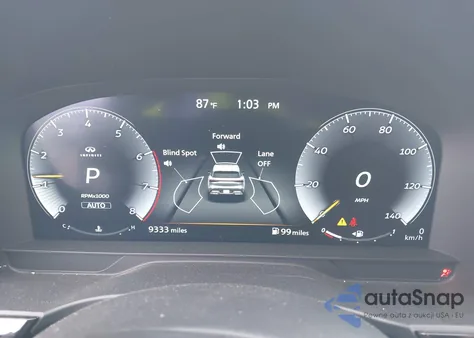 2025 Infiniti Qx60 Luxe Awd z USA, uszkodzony, nr VIN 5N1AL1FS7SC350961